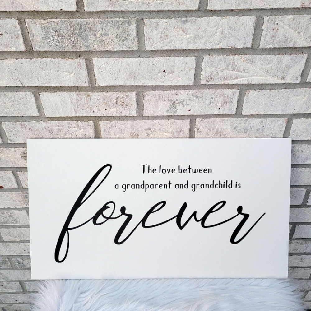 LARGE Hand Crafted Painted Wooden Sign Wall Decor